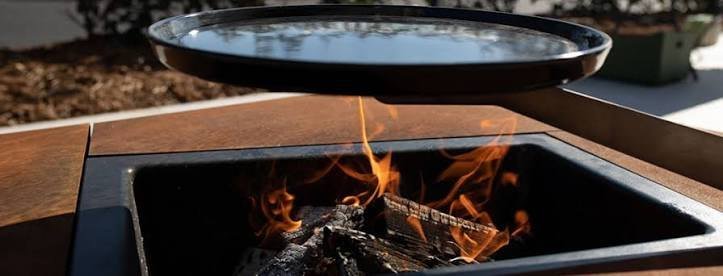 Feuerschale mit Plancha