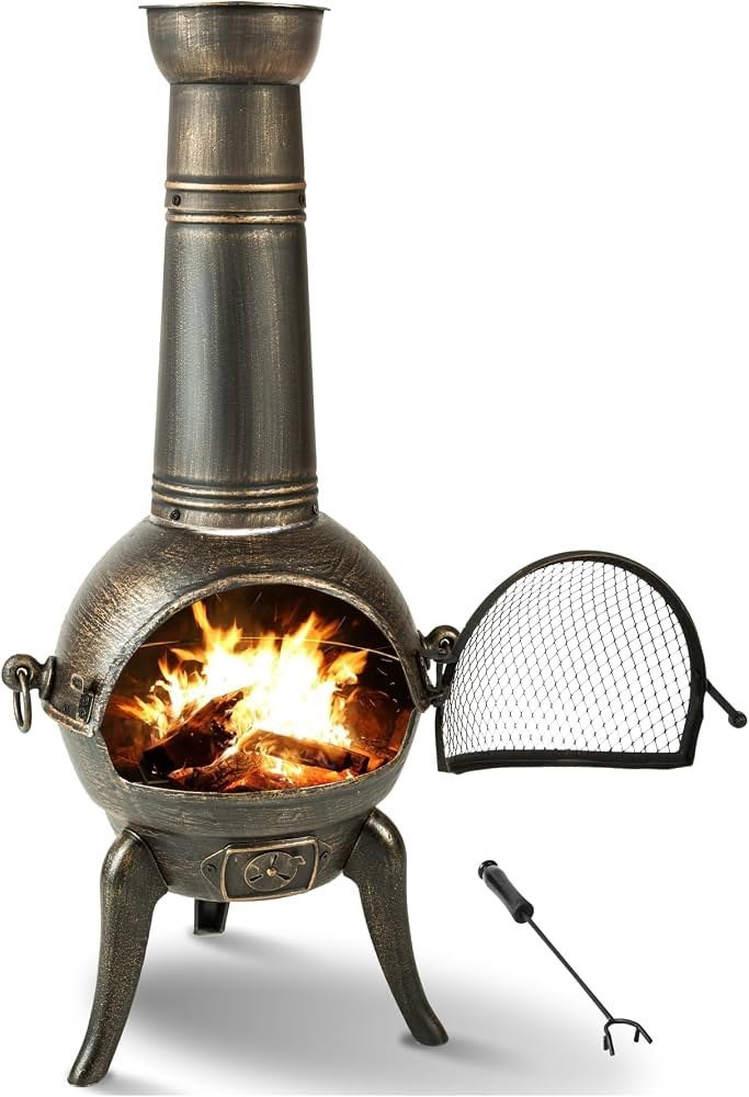 Gusseiserner Gartenkamin