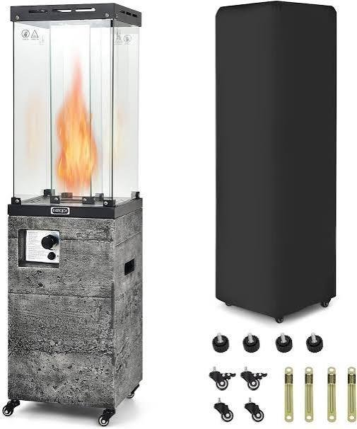 Flammenheizung Steinoptik